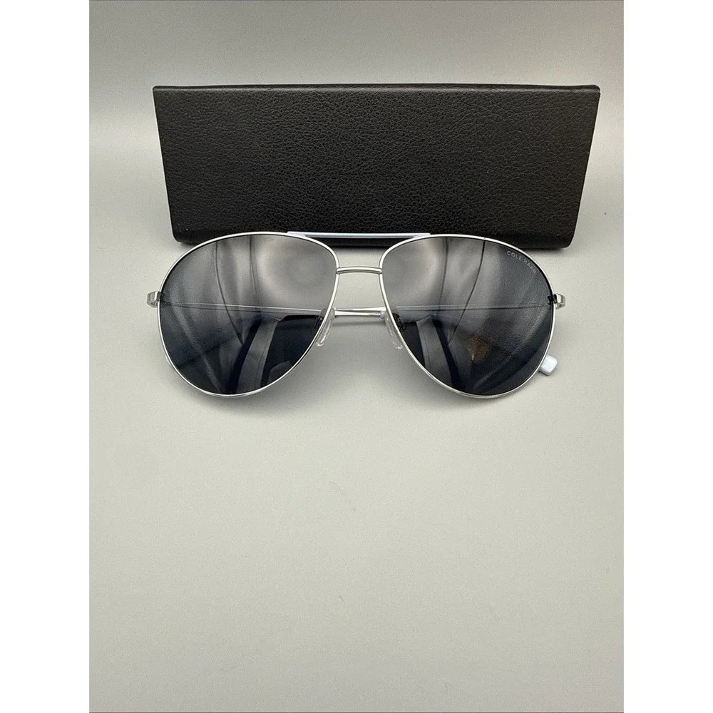 Cole Haan Authentic Polarized Sunglasses CH9036 Silver Frame-Gray Lens 61-13-140